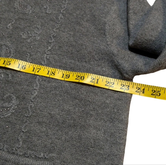 Vintage Jantzen Wool Hand Beaded Cardigan Sweater XL Artsy - Picture 6 of 8